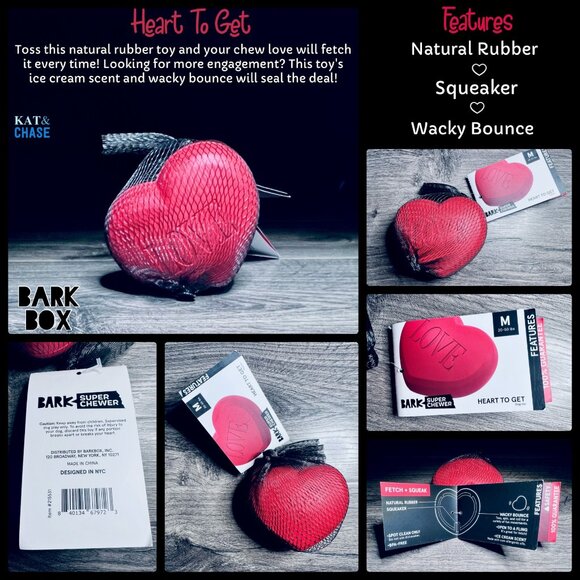 Pupper Love Barkbox M/L Flower Boopquet & Heart to Get Super Chewer Flower Large - Picture 10 of 12